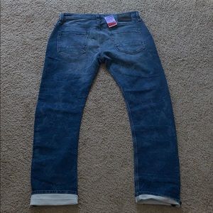 Never worn blue jeans